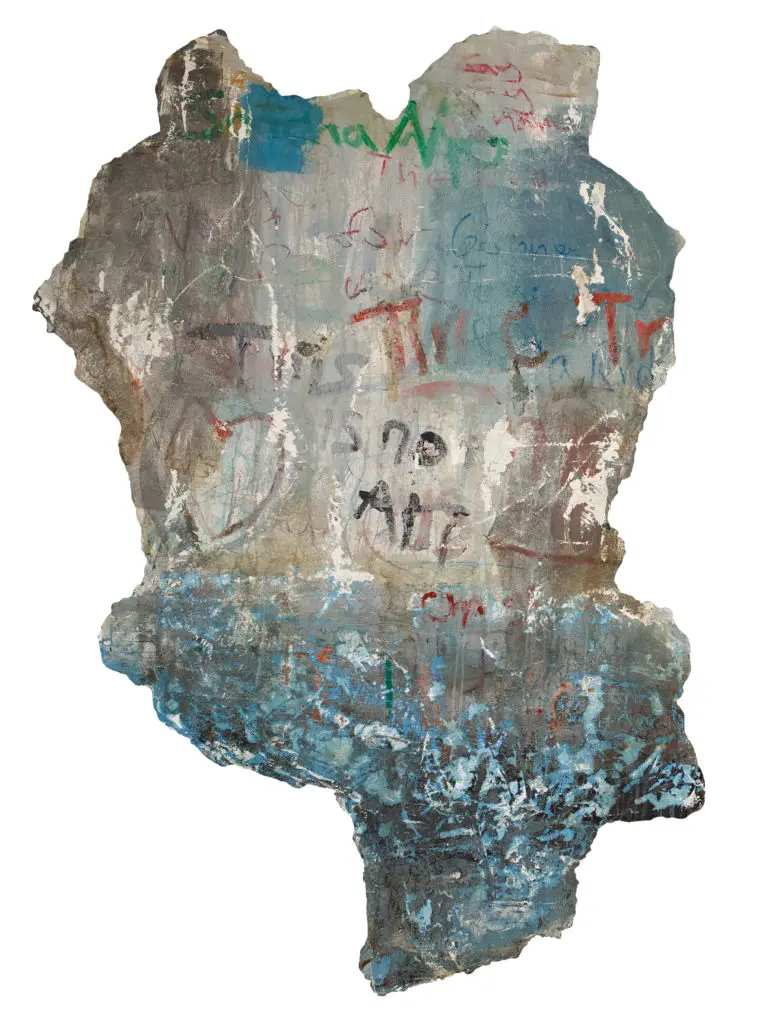 Justin Garcia's "Documented Thoughts Through Time," 2017, one of four sculptural paintings included in the European Cultural Centre's "Personal Structures" exhibition during the 2019 Venice Biennale. (Photo courtesy the artist) 