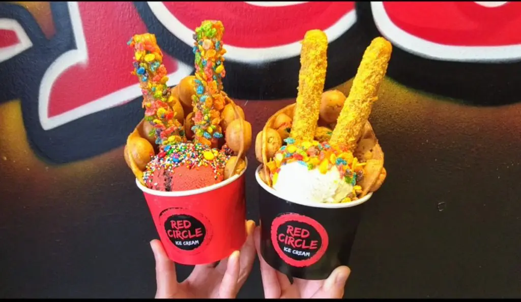 Red Circle Ice Cream shakes things up with exotic combinations.