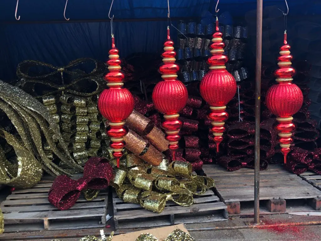 Four-feet tall ornaments are headed for a grand outdoor display. (Photo by Shelby Hodge)