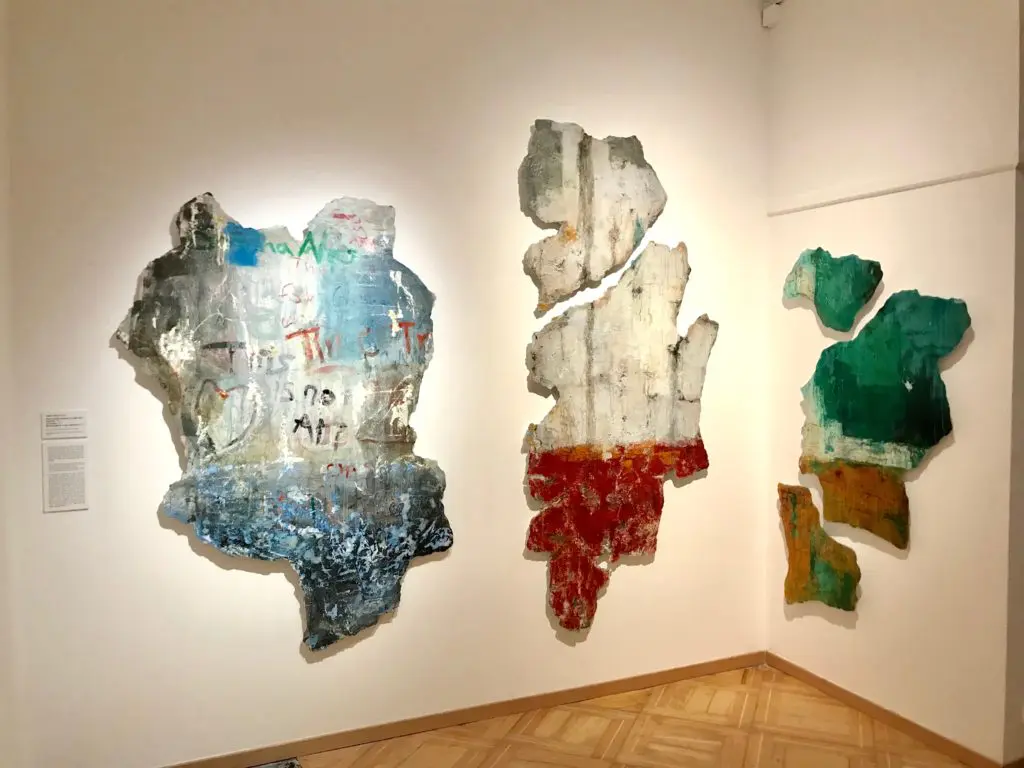 A Justin Garcia triptych holds court at the Palazzo Bembo, one of the side exhibitions concurrent with the Venice Biennale 2019, and organized by the European Cultural Centre. (Photo courtesy the artist)  