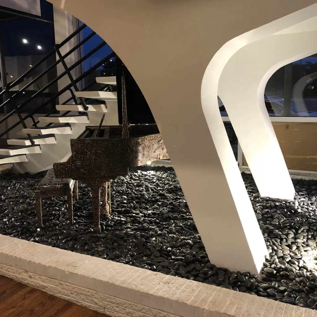 Iconic Staircase at Steinway & Sons in Dallas (George Dahl)