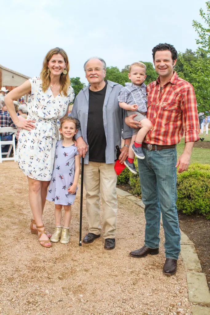 Jamie Moore, Ron Moore, Brady Moore, with Murray and Jake (Photo by Chris P. Bachman)