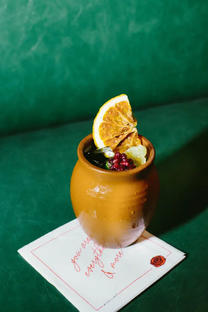 The La Calena cocktail has aguardiente. Photo by Rebecca Adler
