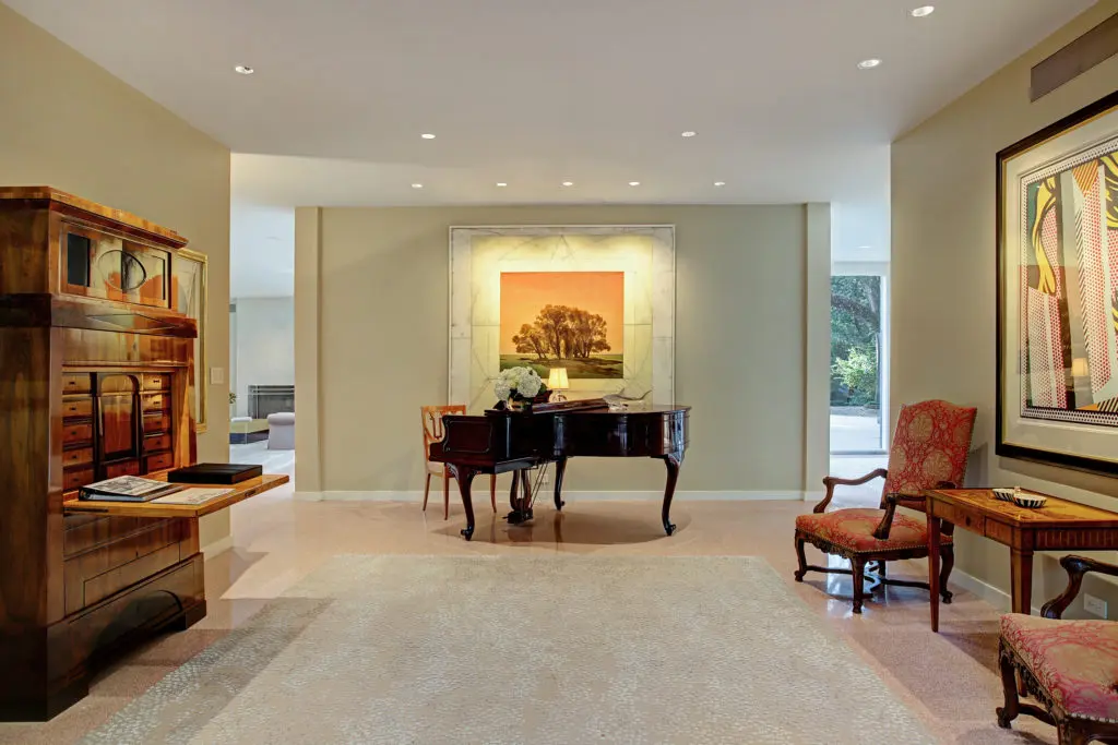 Another view to the open entry hall.  (Photo by TK Images)
