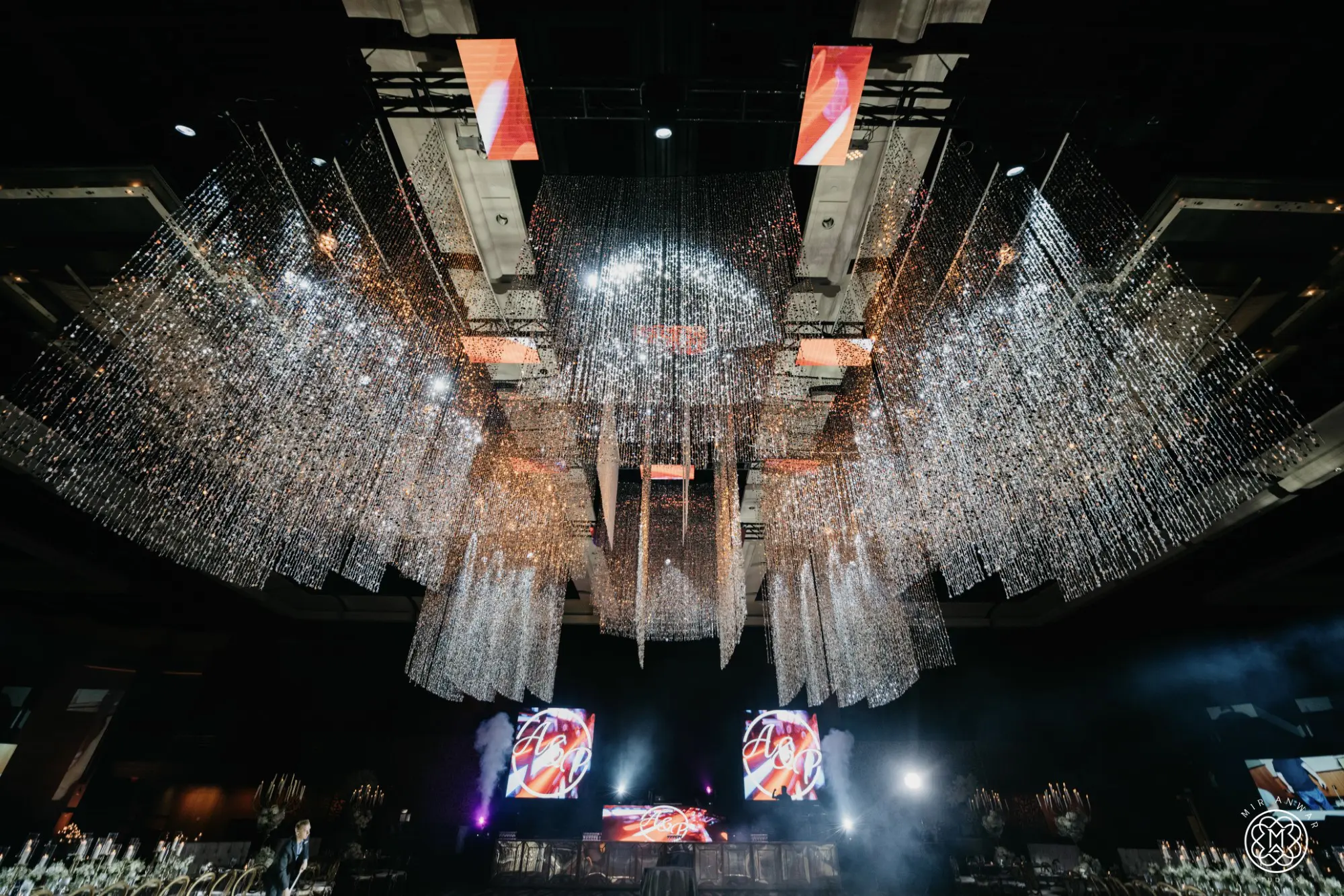 The Landmark Ballroom was transformed into Las Vegas Nightclub for the celebration. (Photo by Mir Anwar Studios)