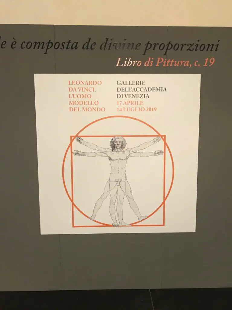 One of the bonuses of Justin Garcia exhibiting in Venice during the 2019 Biennale was the opportunity to take in Leonardo's original "Vitruvian Man" sketch on display at the Gallerie dell’Accademia di Venezia.