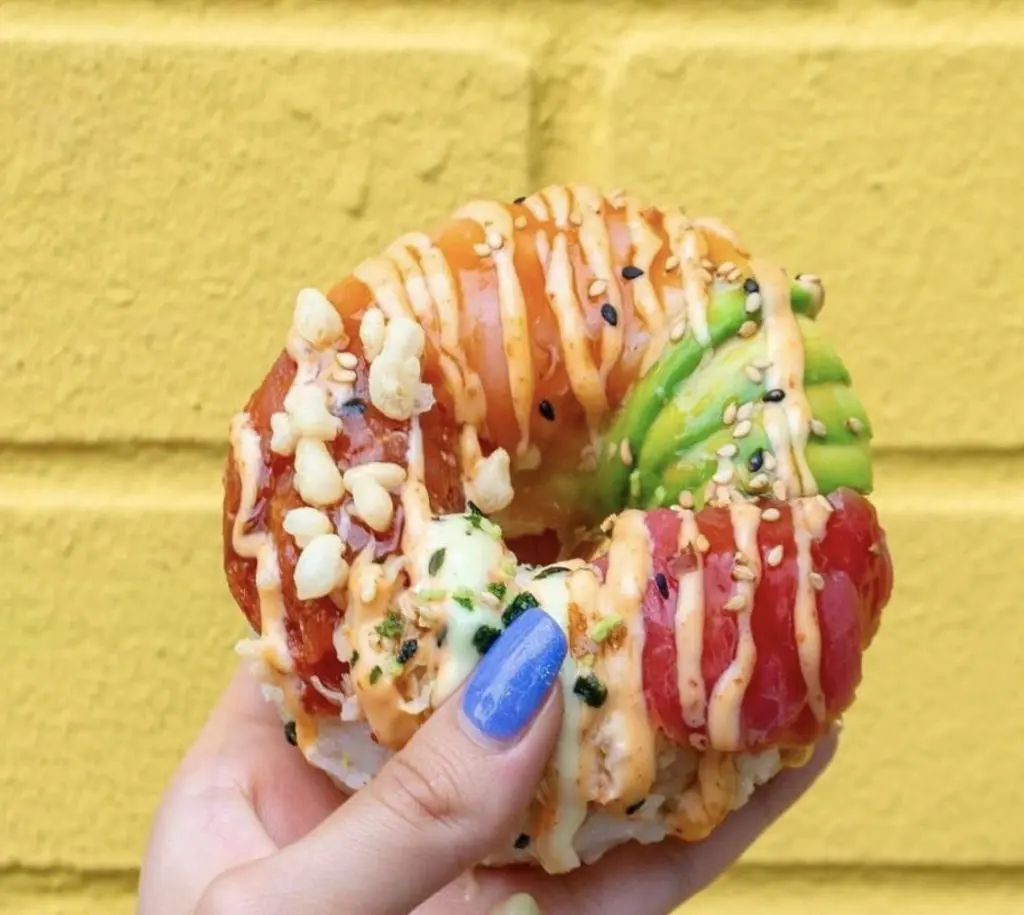 Poke Burri brings the sushi donuts. 