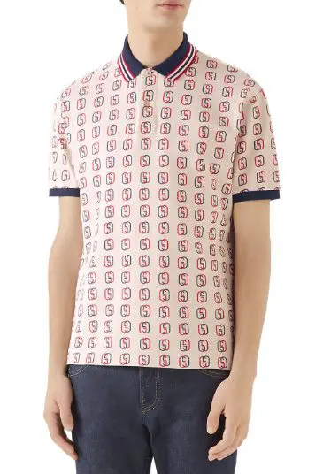 Gucci GG logo cotton pique polo, available at Neimanmarcus.com, $980.
