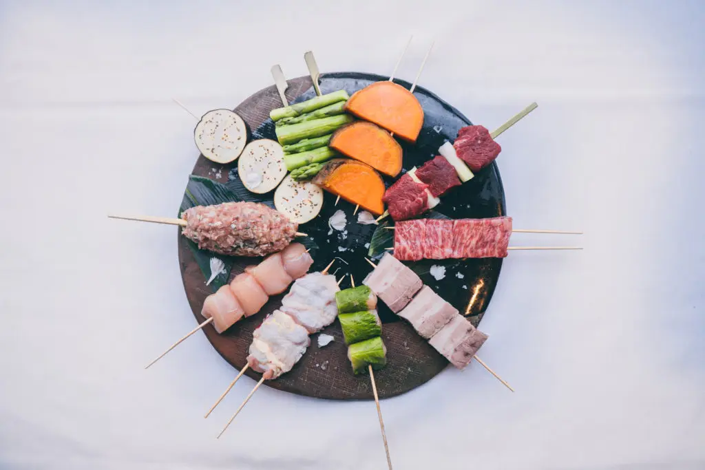 A selection of Roka Reserve pre-cooked kushiyaki that goes on the grill at Roka Akor Sunday through Wednesday nights.