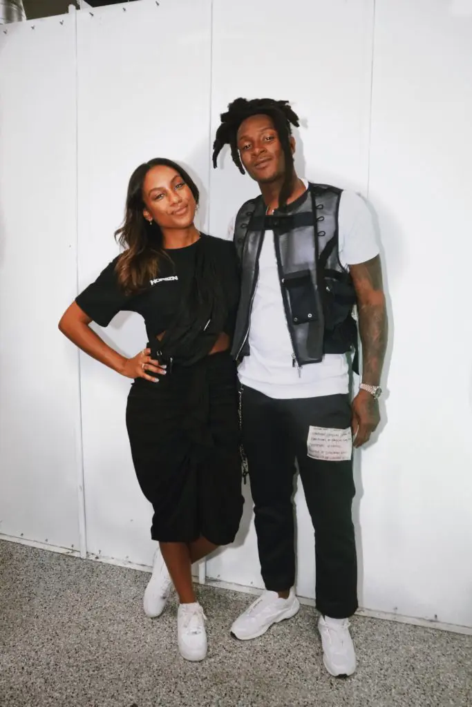 Kara Smith, DeAndre Hopkins (Photo by Sean Bennett)