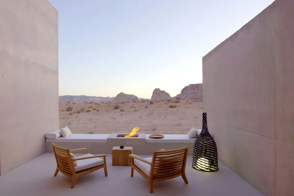 The Amangiri Hotel offers a chic oasis in the remote Utah desert. 