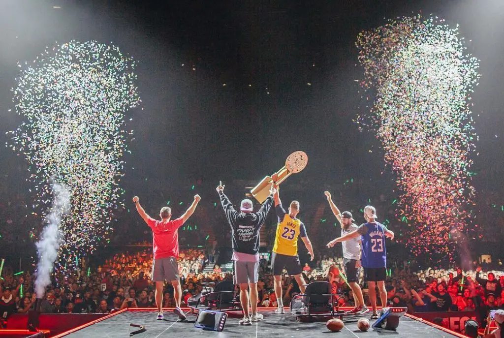 Dude Perfect will keep things exciting at the Toyota Center on Friday.