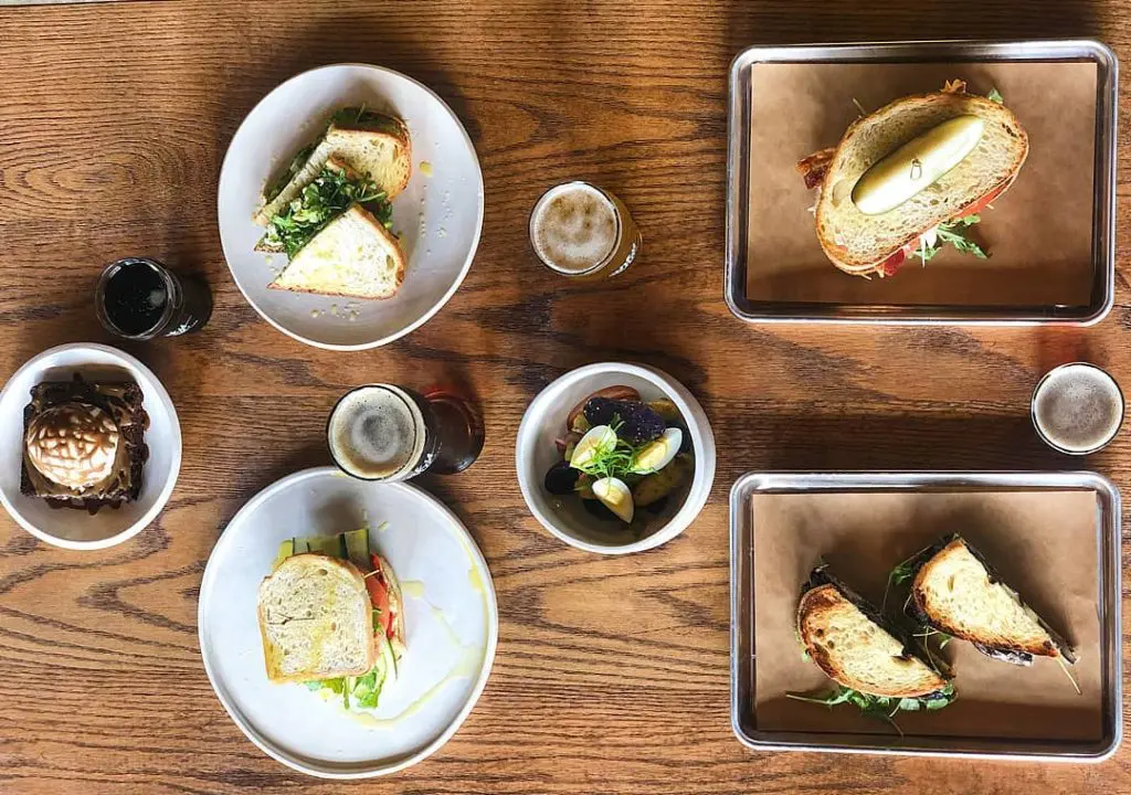 Funky Picnic & Brewery has the top sandwiches. 