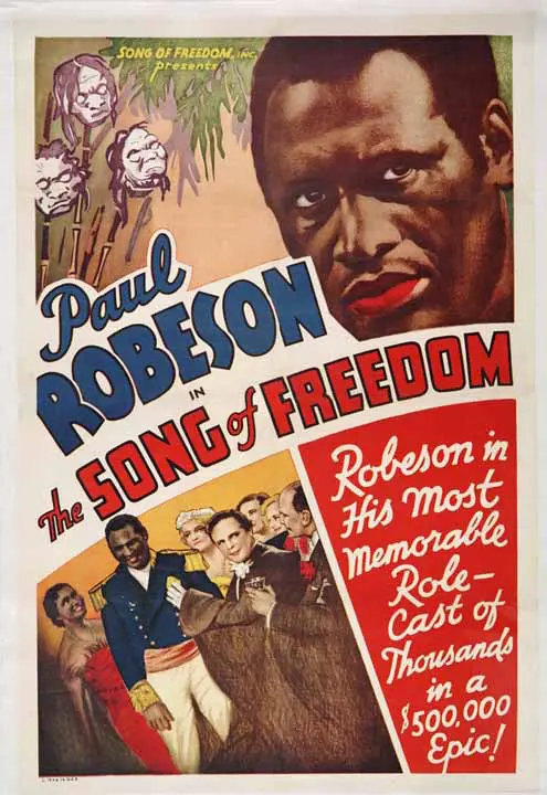 A piece from the Harlem Renaissance gallery: Paul Robeson in the Song of Freedom, 1936.