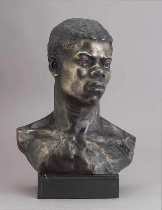Portrait Bust of an African (original cast of Slave Boy) by May Howard Jackson