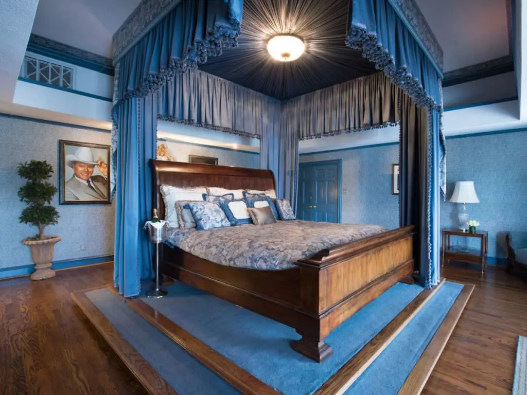 Or sleep upstairs in J.R. and Sue Ellen's room. 