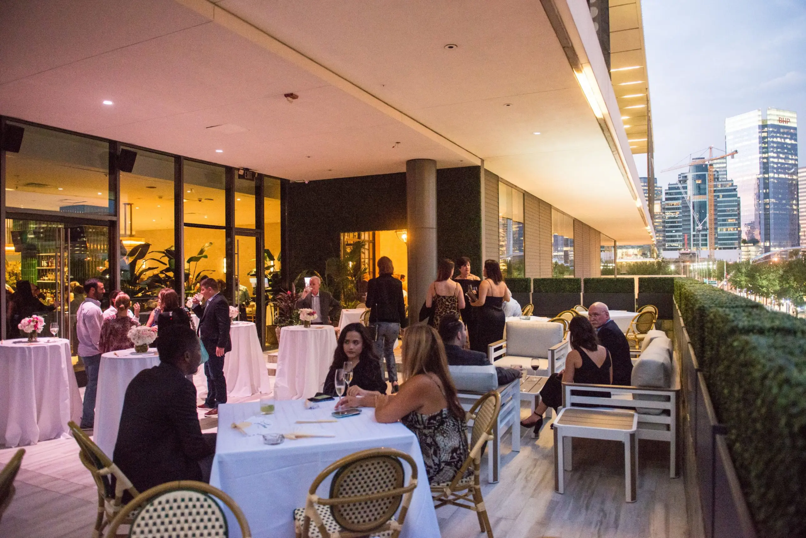 The Annie terrace offers views to Post Oak Boulevard (Photo by Jacob Power)