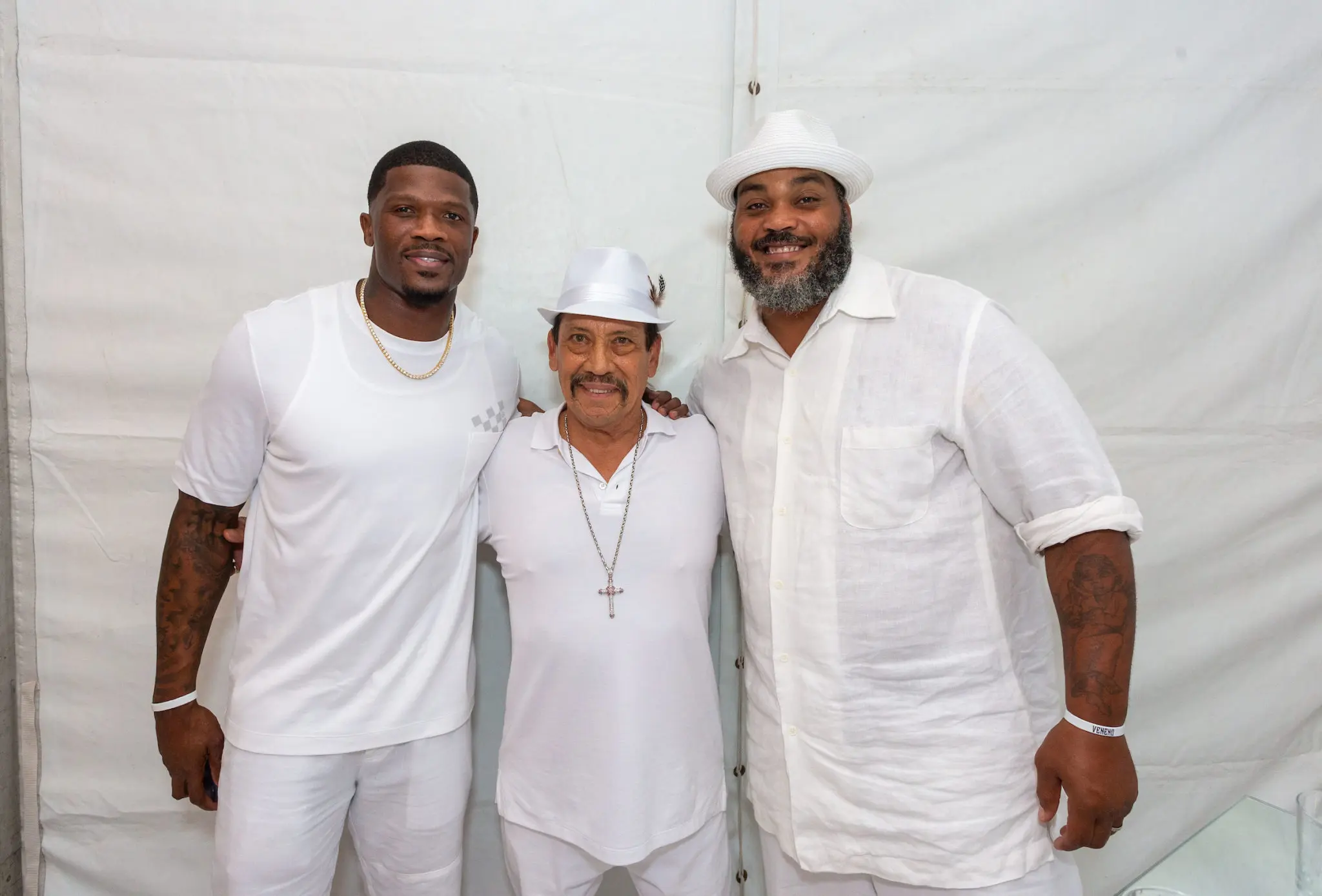 Andre Johnson, Danny Trejo, Travis Johnson (David Duncan Photography for Veneno Tequila)