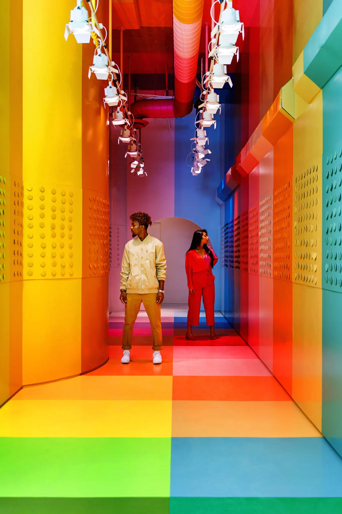 Heather Moore’s "Button Hallway," 2018, at Color Factory New York (Courtesy the artist and Color Factory)