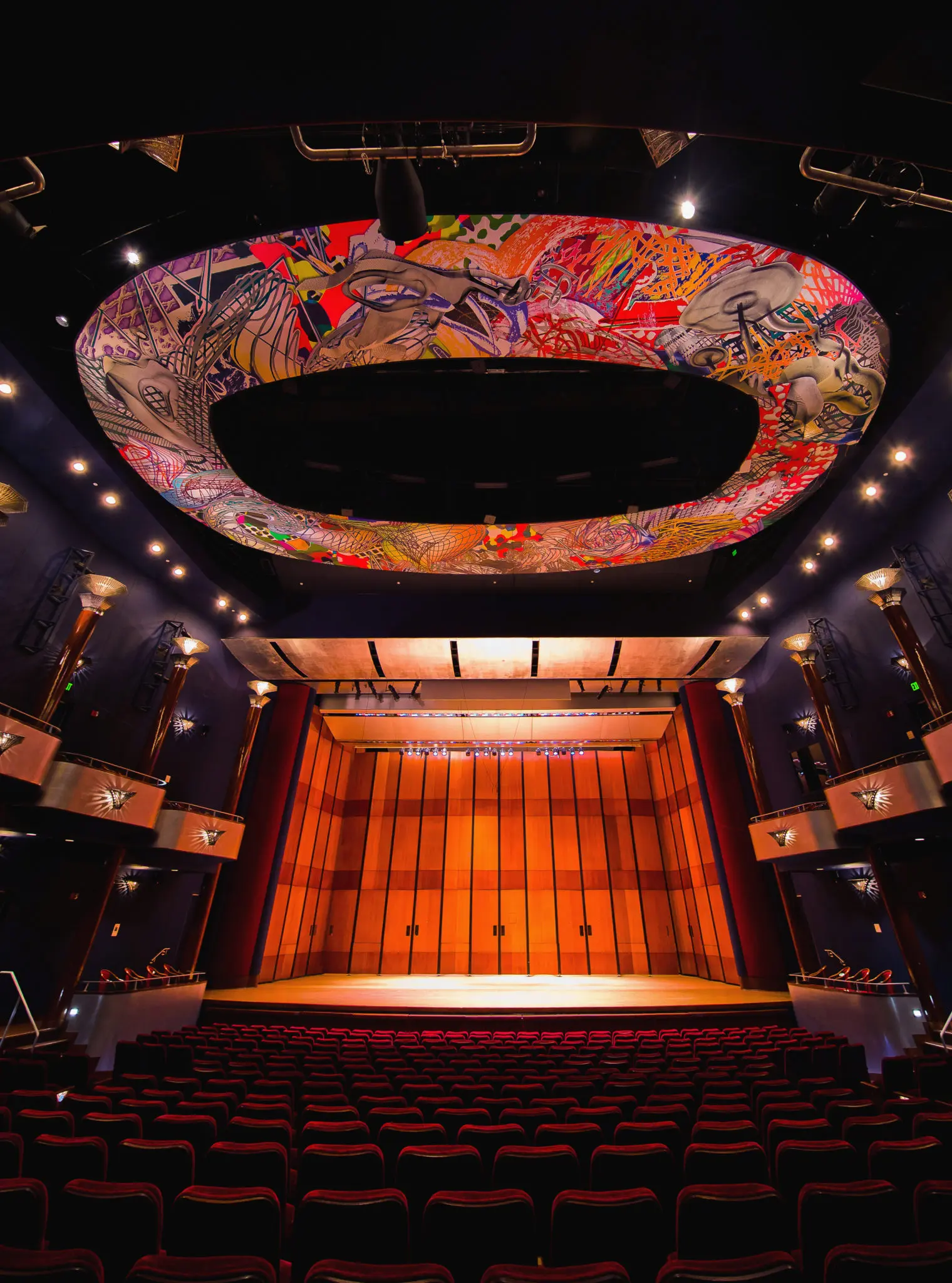 Frank Stella’s "Euphonia," 1997, at the Moores Opera House, is one of the calling cards of the University of Houston System Public Art Collection.