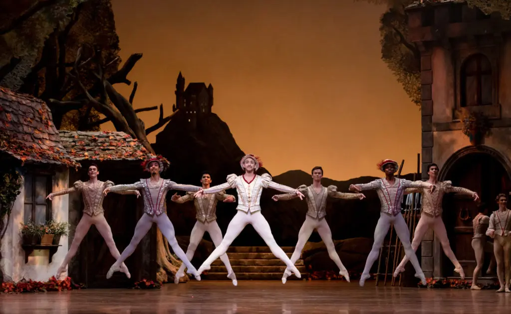 Artists of Houston Ballet as the Royal Court in Stanton Welch's 'Giselle'
Photo by Amitava Sarkar (2019), Courtesy of Houston Ballet

