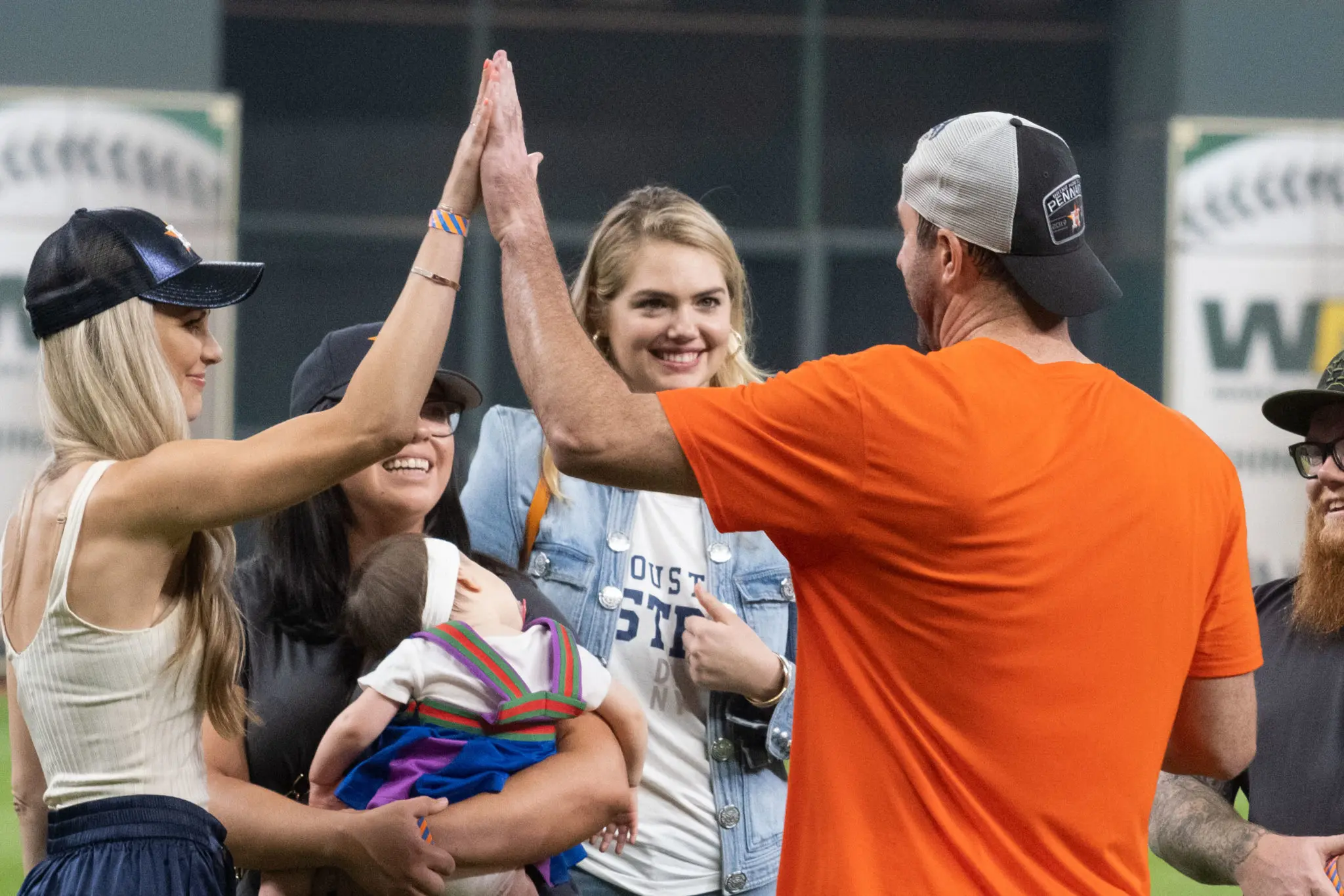 Everyone wants to high-five Justin Verlander. (Photo by F. Carter Smith)