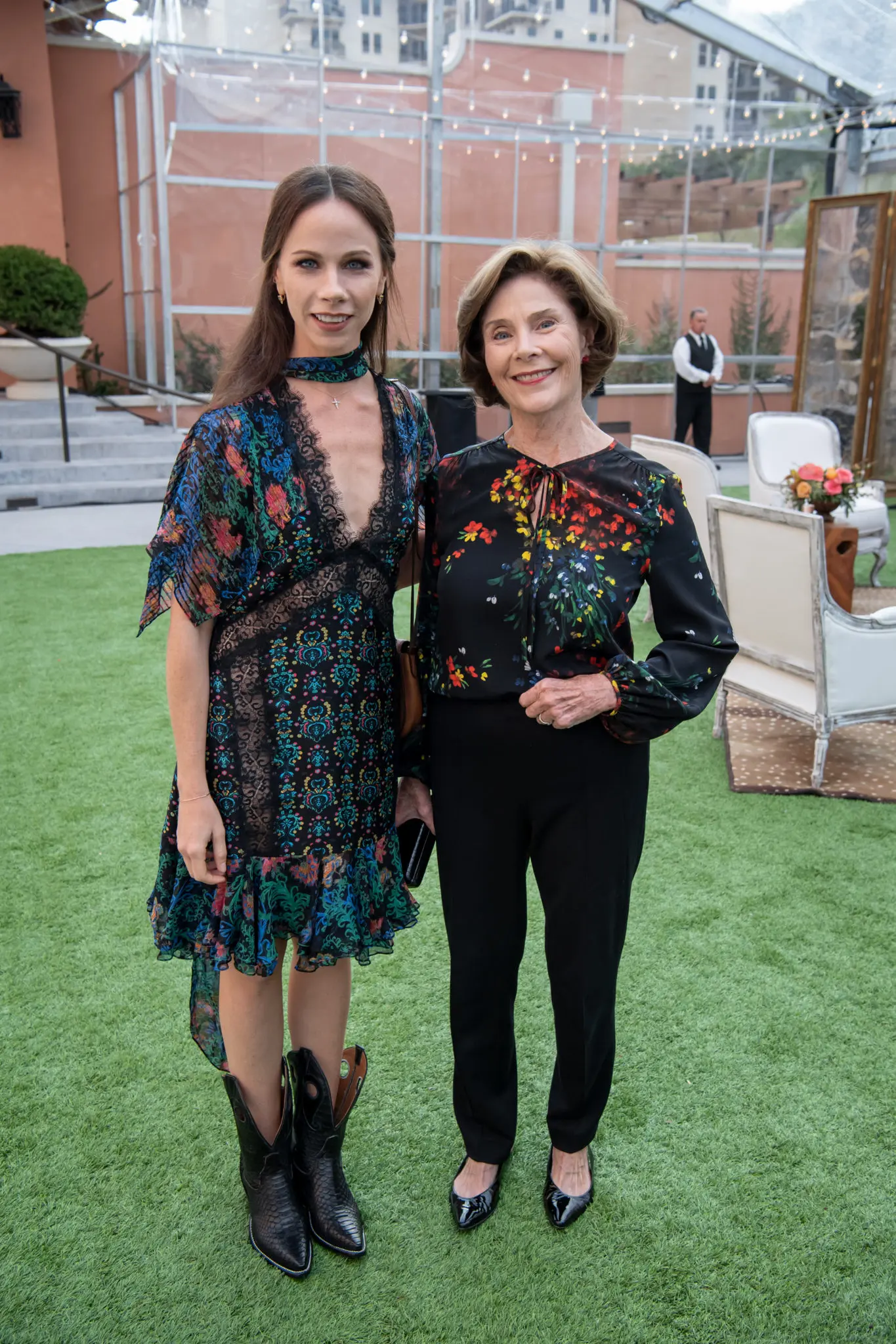 Barbara Bush, Laura Bush (Photo by Cooper Neill/Getty Images; Bruno/Snap the Picture)