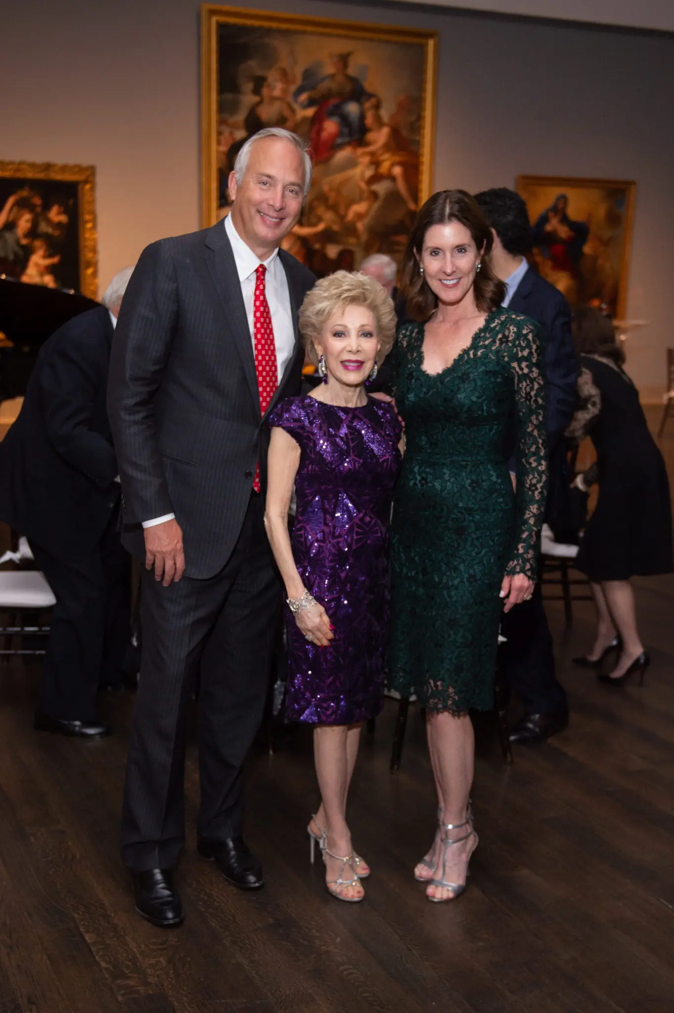 Bobby Tudor, Margaret Alkek Williams, Phoebe Tudor (Photo by Wilson Parish)