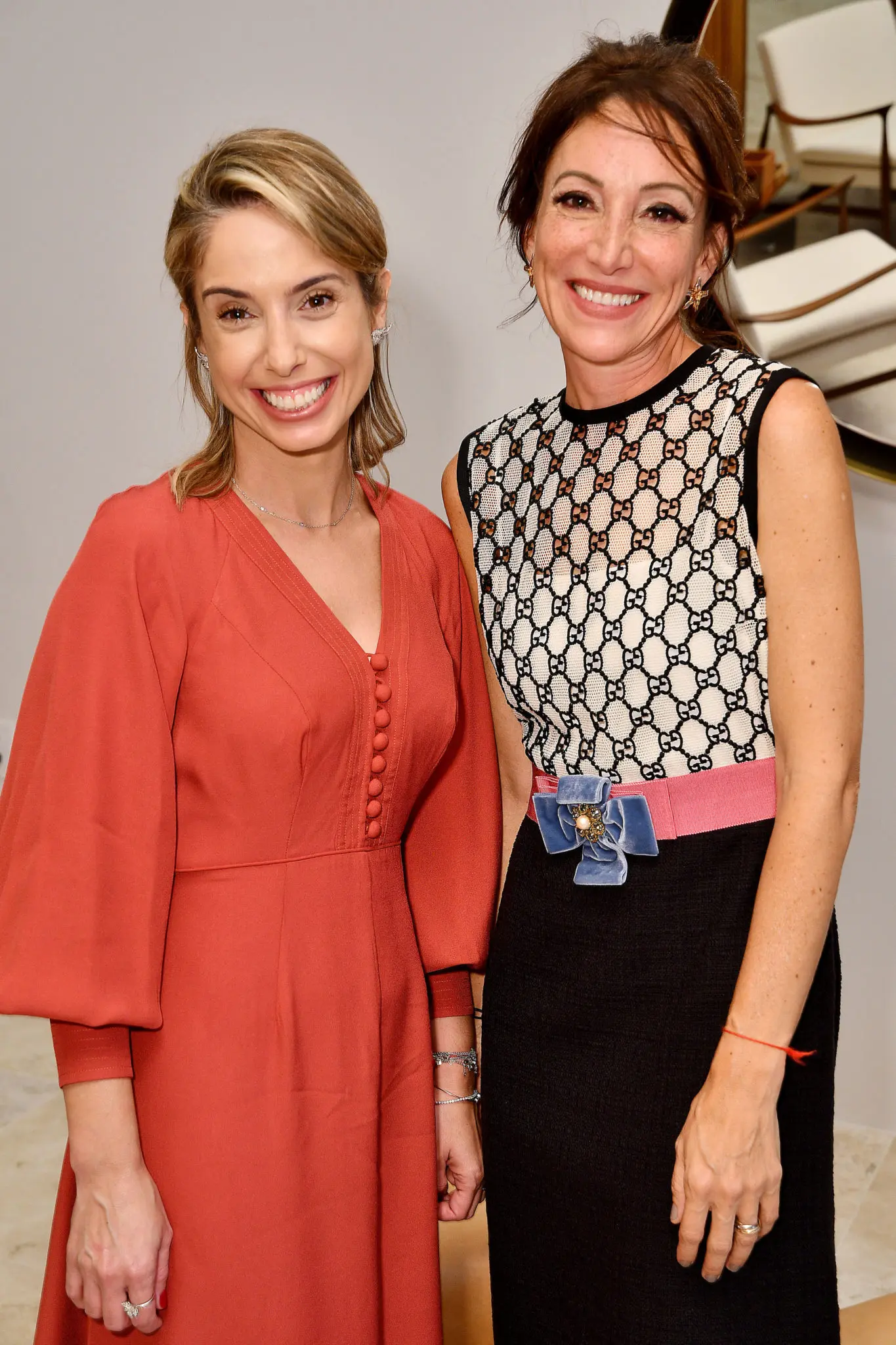 Party hosts Caroline Tonisi and Angelica Nechar (Dave Rossman Photo)