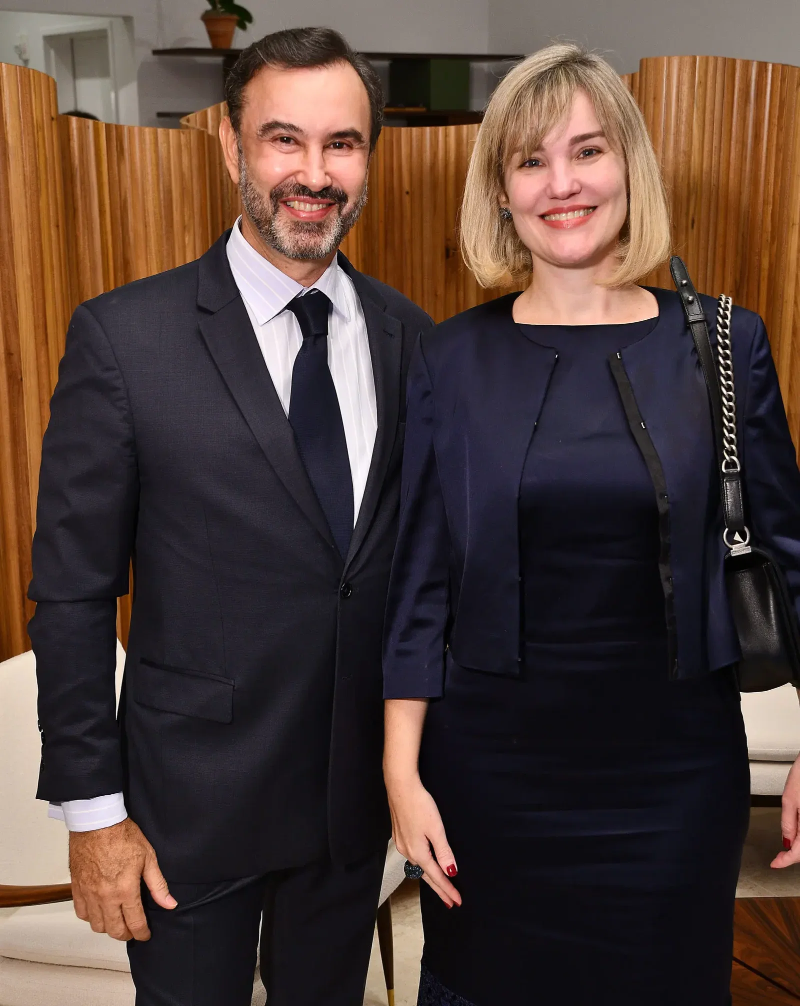 Consul General of Brazil José Borges dos Santos Jr. & Danielle Marquardt Bayer, (Dave Rossman Photo)
