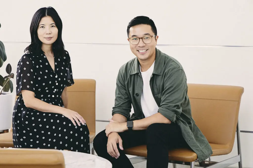 Co-founder siblings of Leatherology, Rae and David Liu.