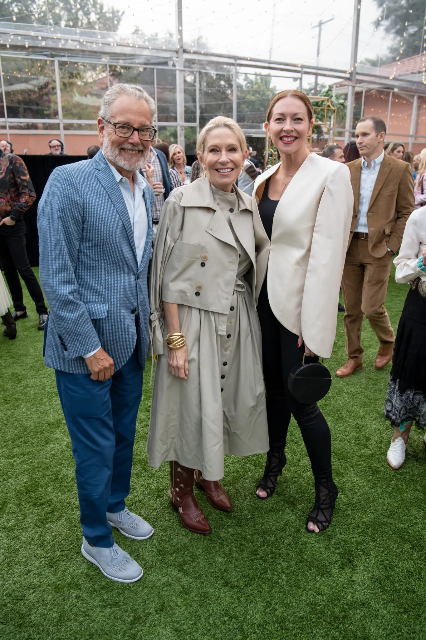 Howard & Cindy Rachofsky, Jeny Bania (Photo by Cooper Neill/Getty Images; Bruno/Snap the Picture)
