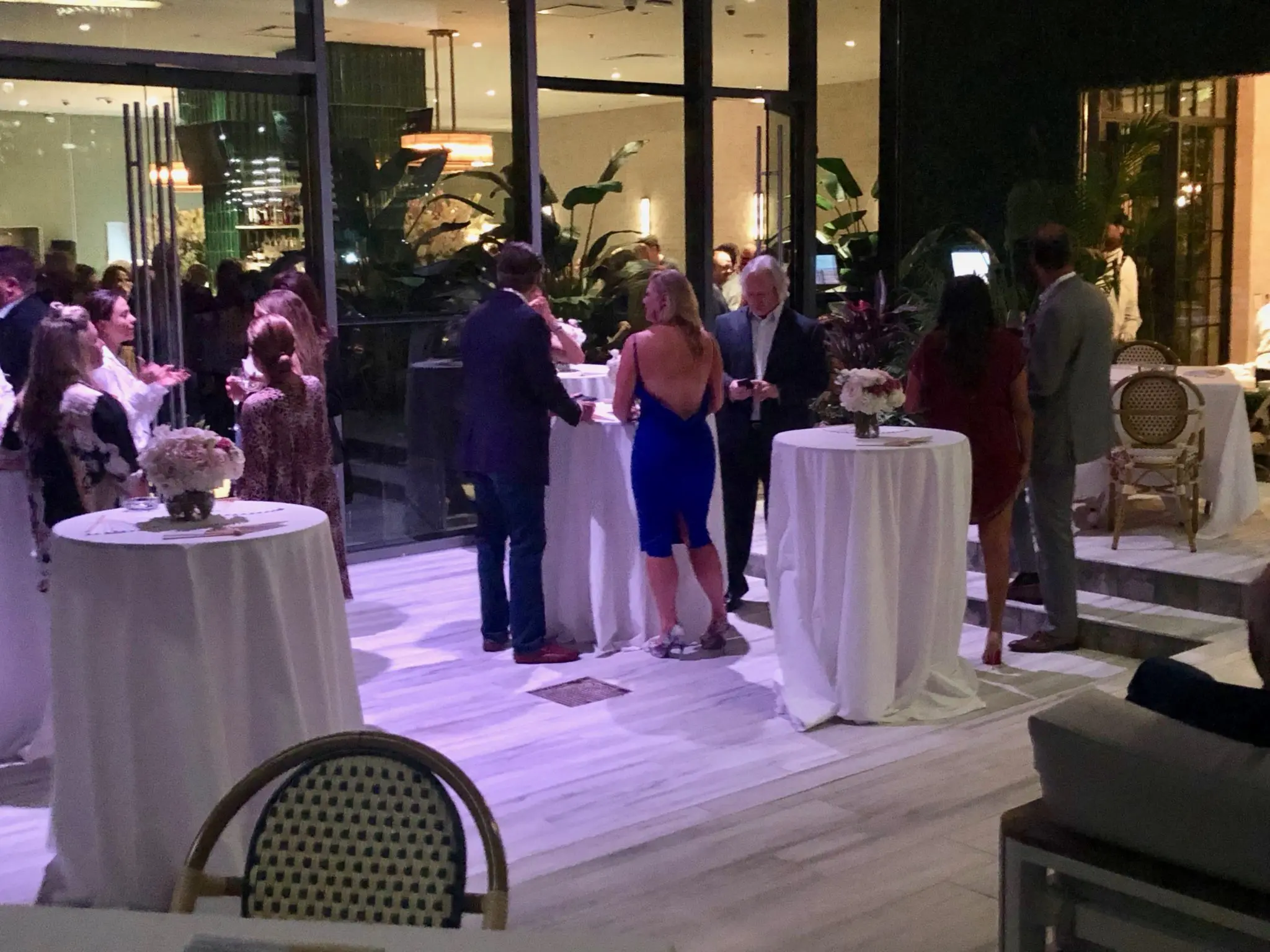 The Annie Café & Bar terrace has been updated with new furnishings and multi-level sitting areas. (Photo by Shelby Hodge)