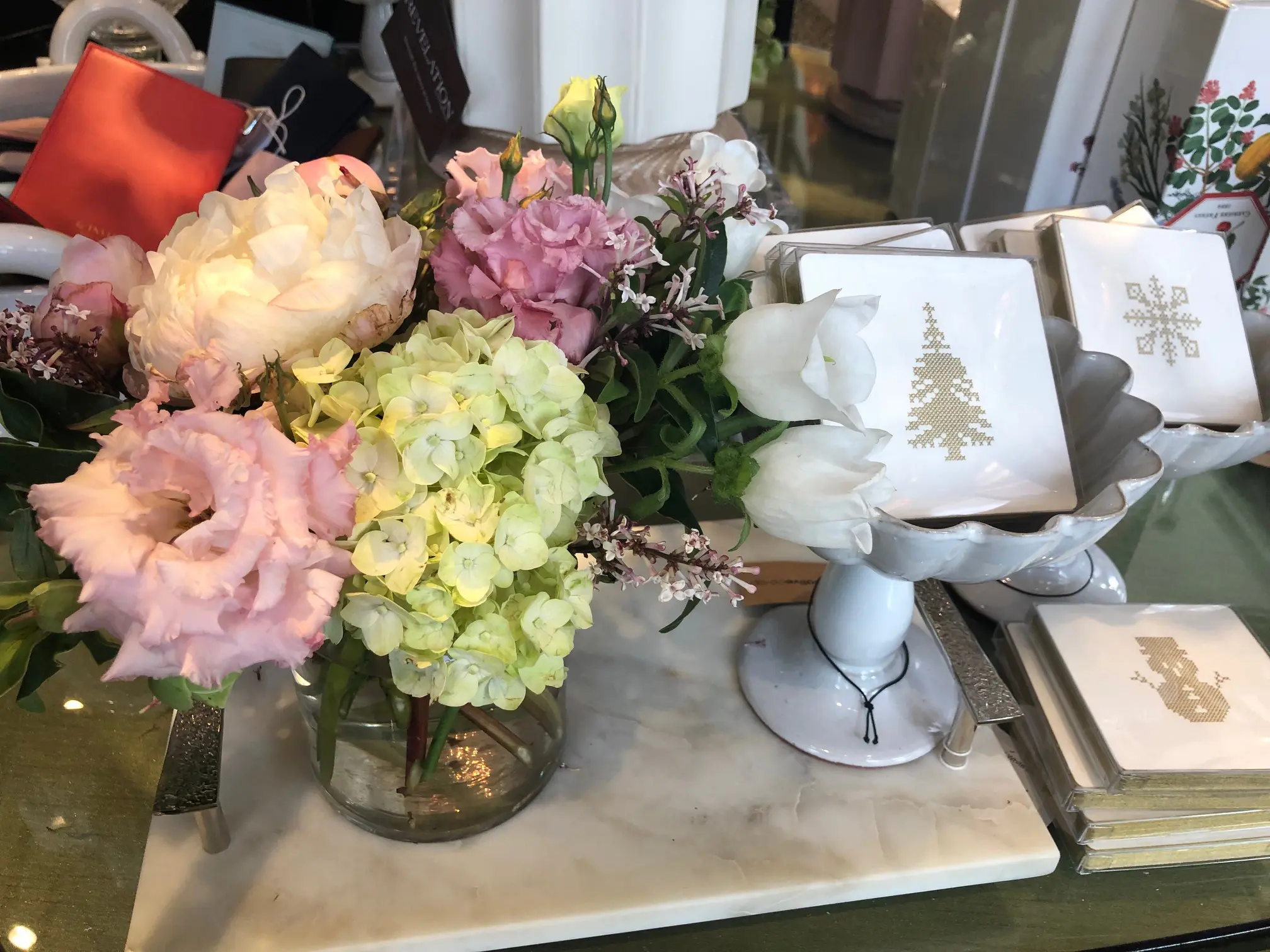 Flowers, stationary, candles, and other gift items are just part of the Avant Garden offerings.  (Photo by Shelby Hodge)