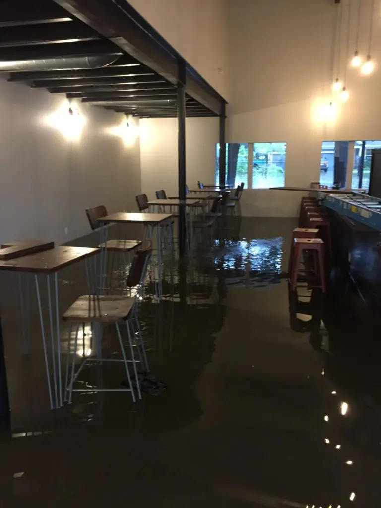 Tropical Storm Imelda flooded Ship Channel Trading Company with 21" of water.