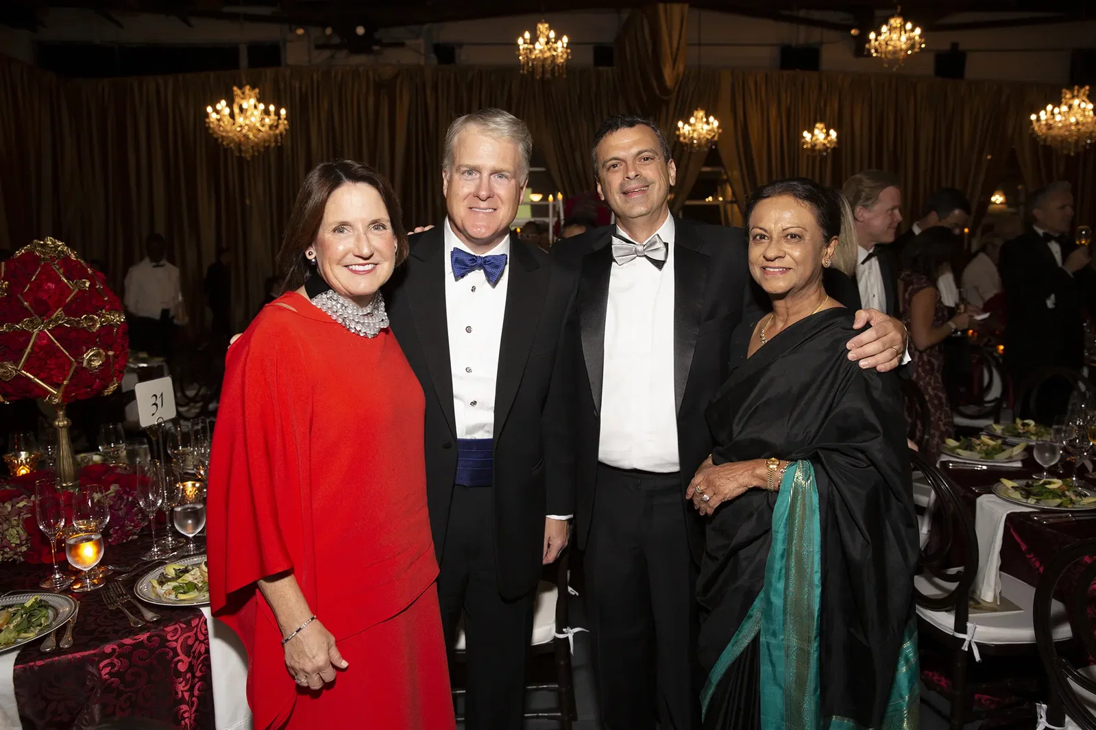 Julie & Michael Donaldson, Paul Morico, Sushila Mathew (Photo by Jenny Antill Clifton)
