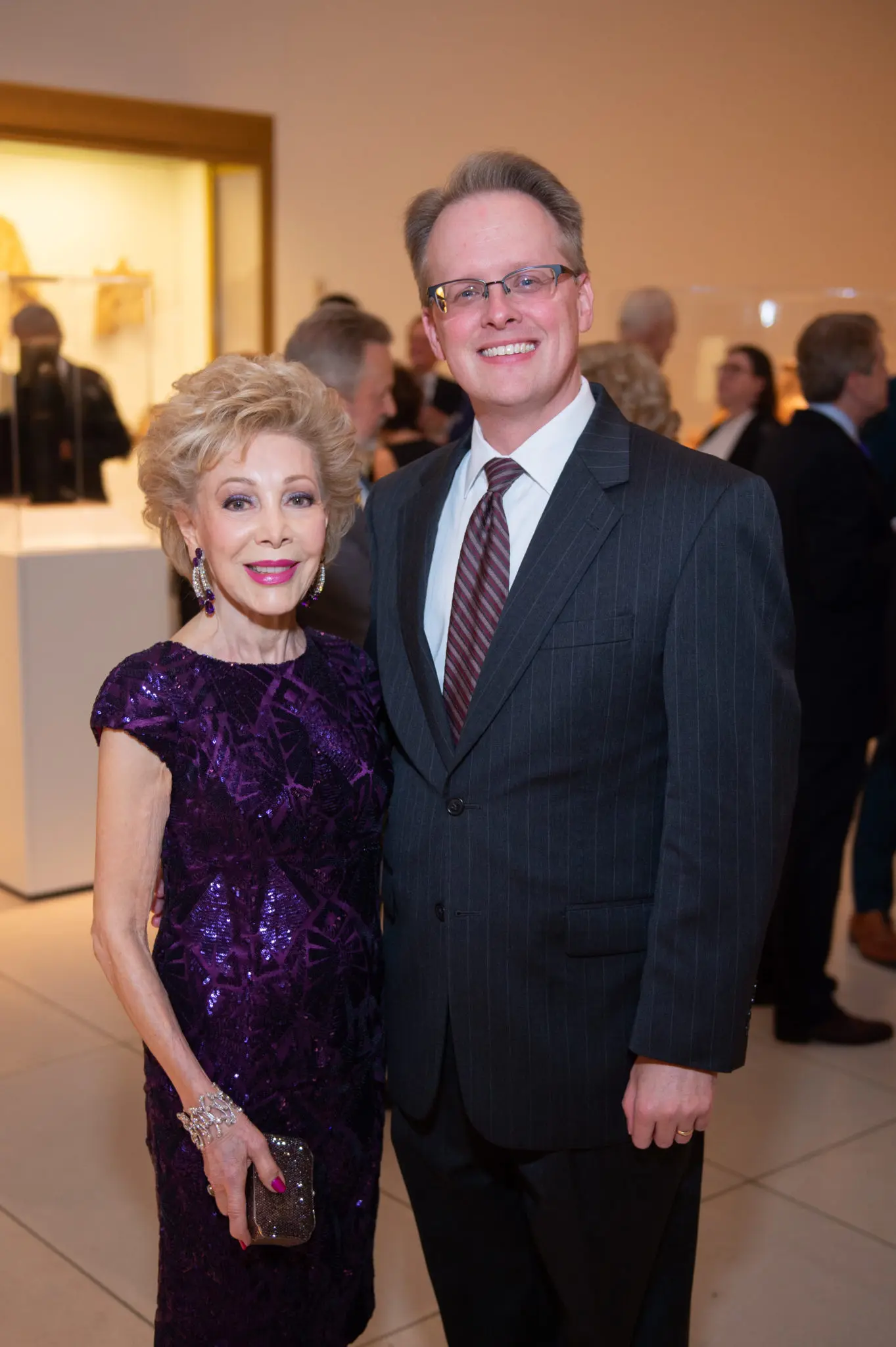 Margaret Alkek Williams, John Mangum (Photo by Wilson Parish)