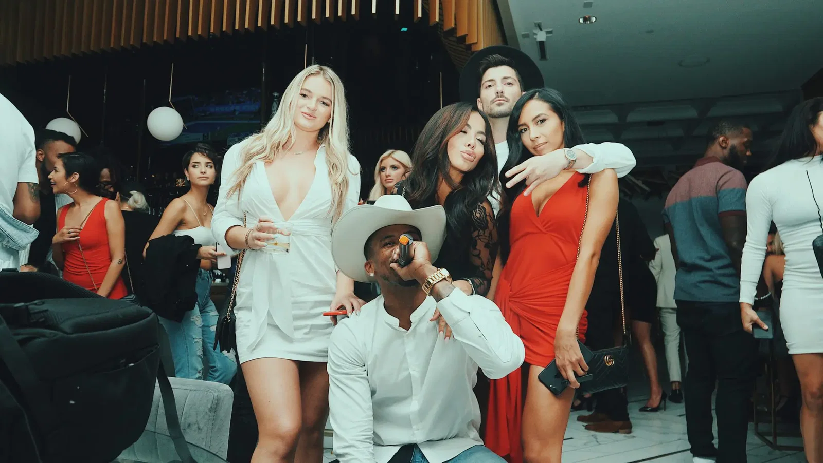 Rapper MC Beezy held court at Deshaun Watson's birthday — and brought plenty of friends.