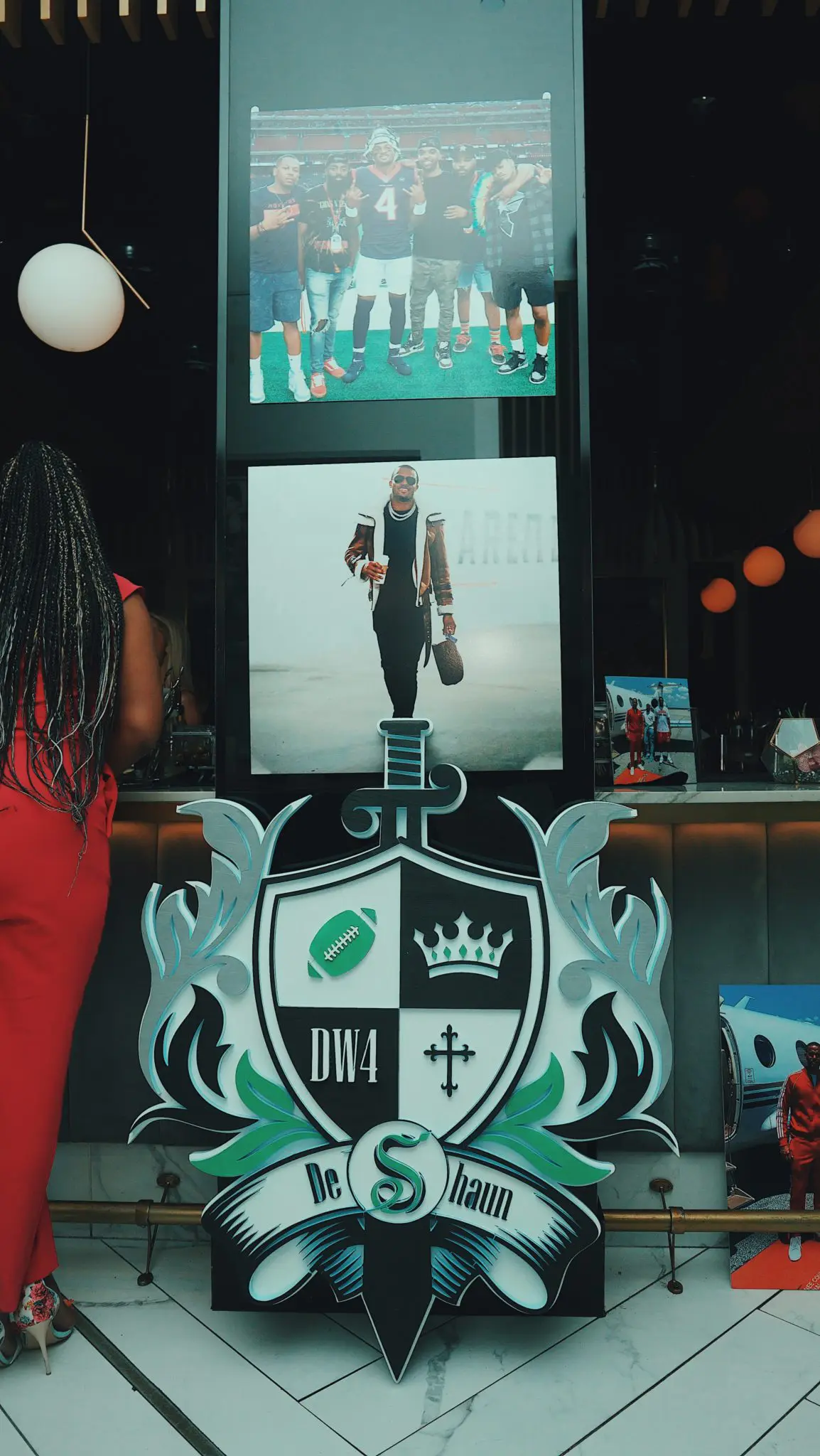 Decor at DeShaun Watson's 24th birthday bash at Bisou