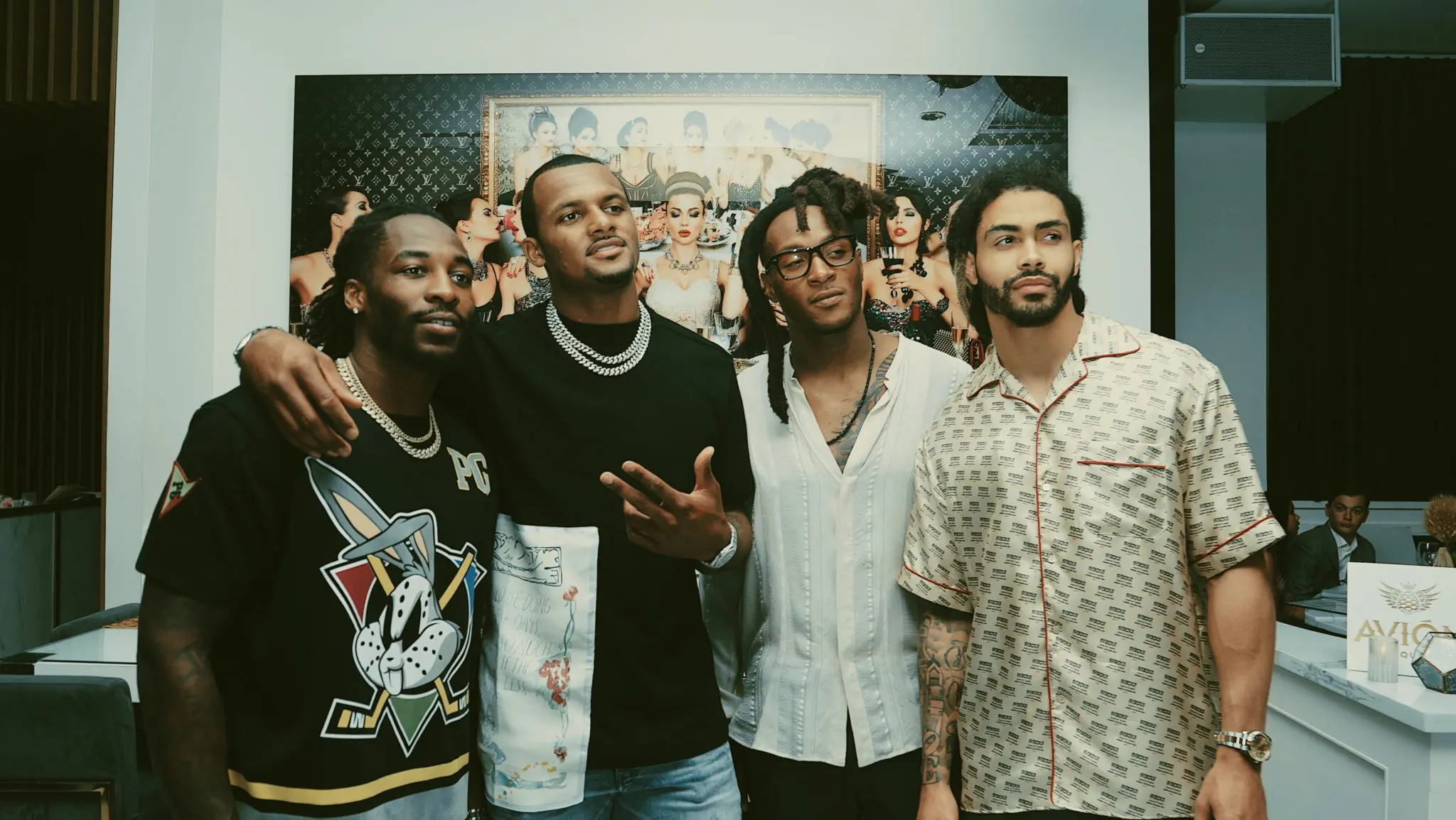 Bruce Ellington, Deshaun Watson, DeAndre Hopkins, Will Fuller all hung out at the quarterback's birthday party.