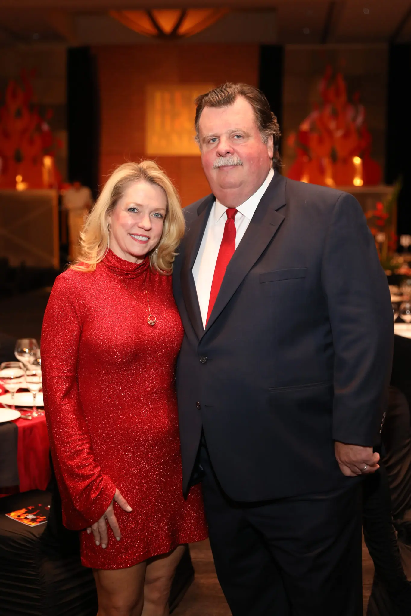 Robin & Alex Brennan-Martin at the Houston Professional Fire Fighters Association Charitable Foundation Gala in September of 2019.