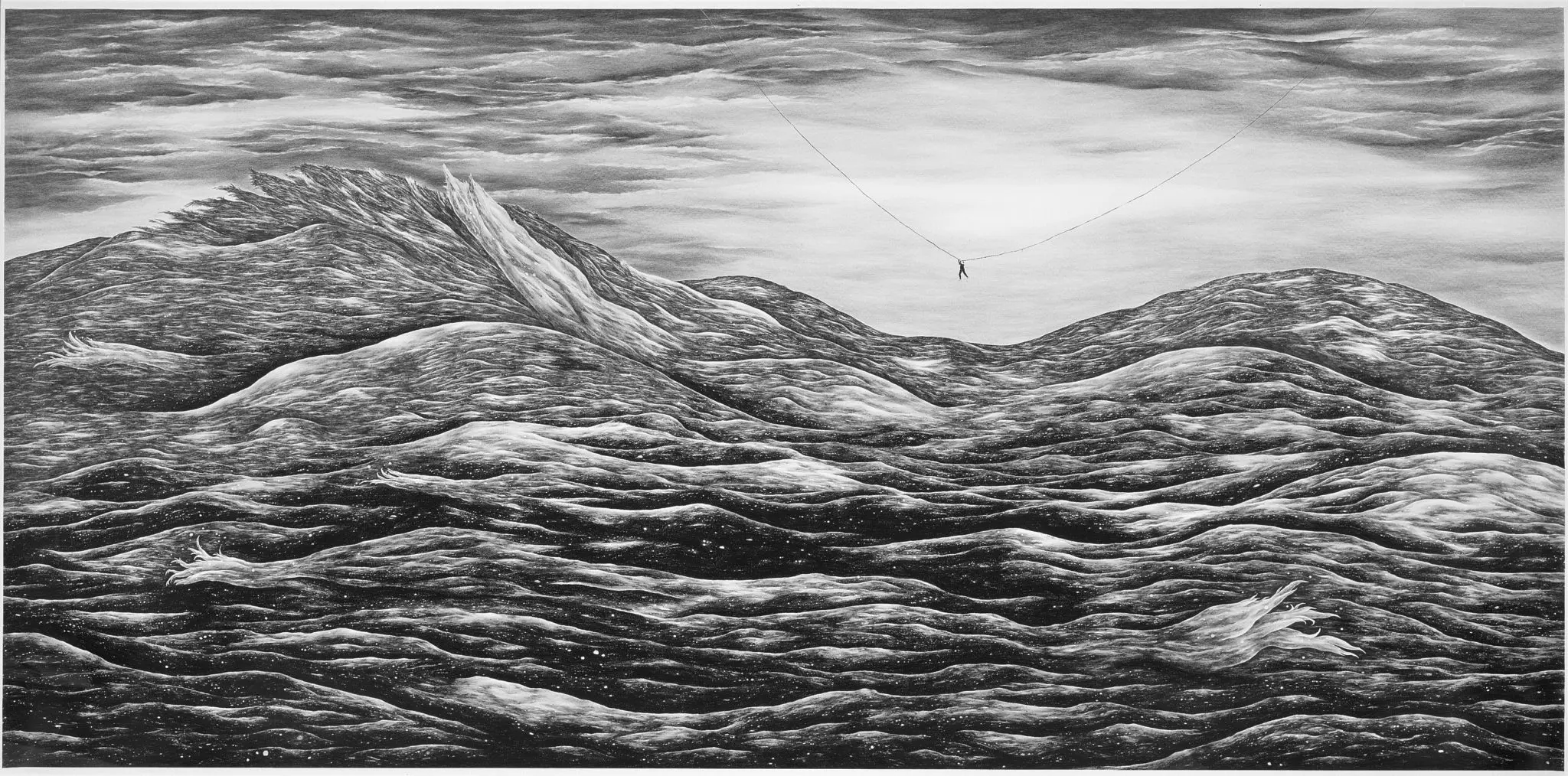 Robyn O'Neil's "These final hours embrace at last; this is our ending, this is our past." 