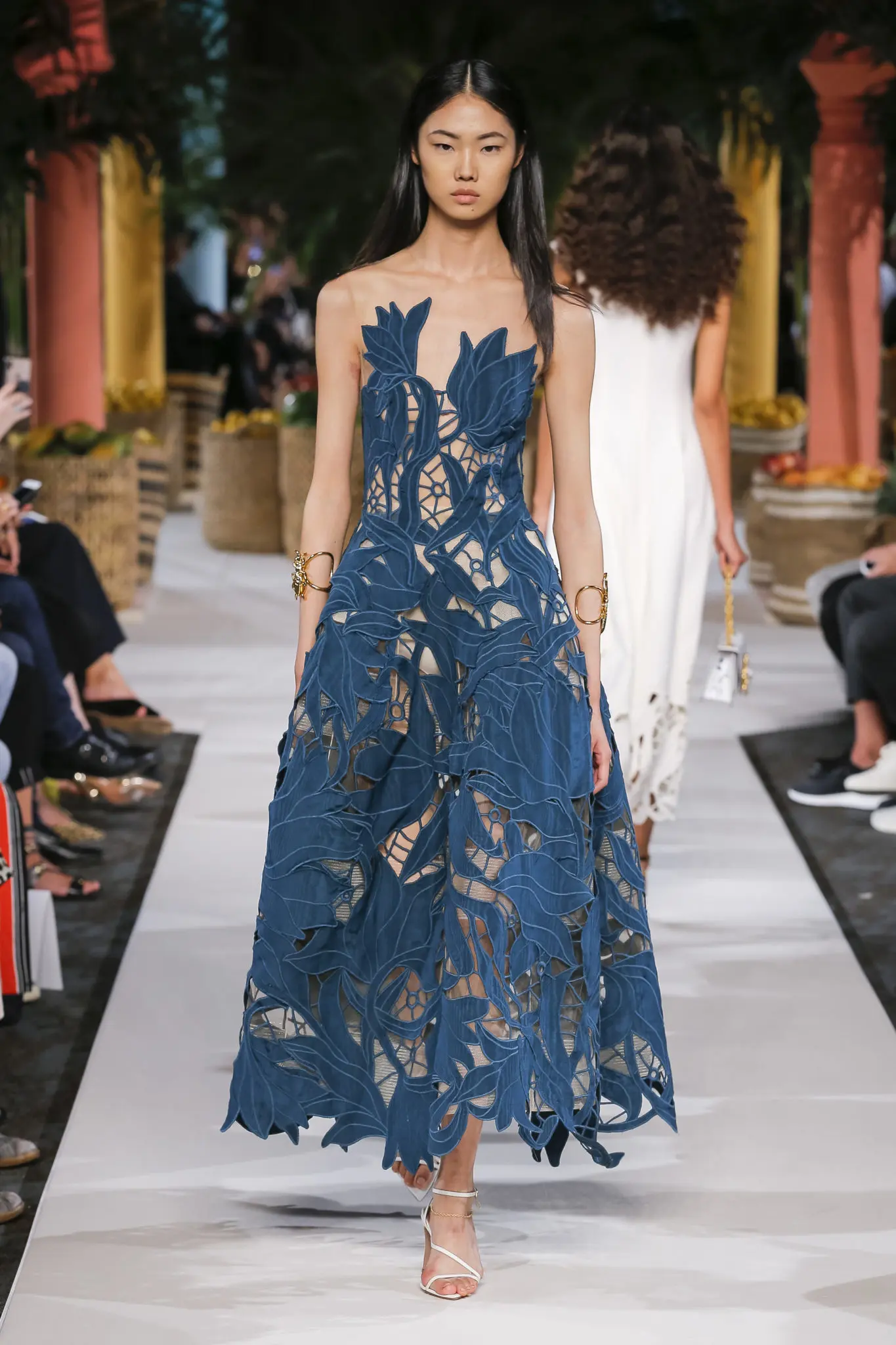 Oscar de la Renta laser-cut dress. (Photo courtesy of Oscar de la Renta)