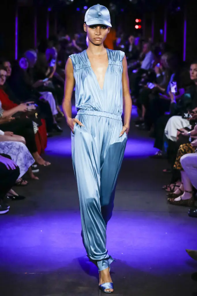 Tom Ford satin jump suit with elastic waist. (Photo courtesy of Tom Ford)