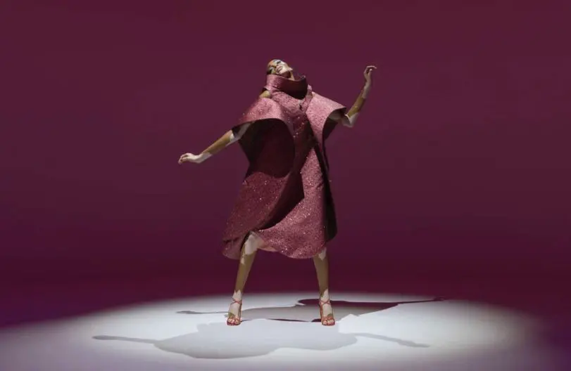 Zac Posen metallic red sculpted dress. (Photo courtesy of Zac Posen)
