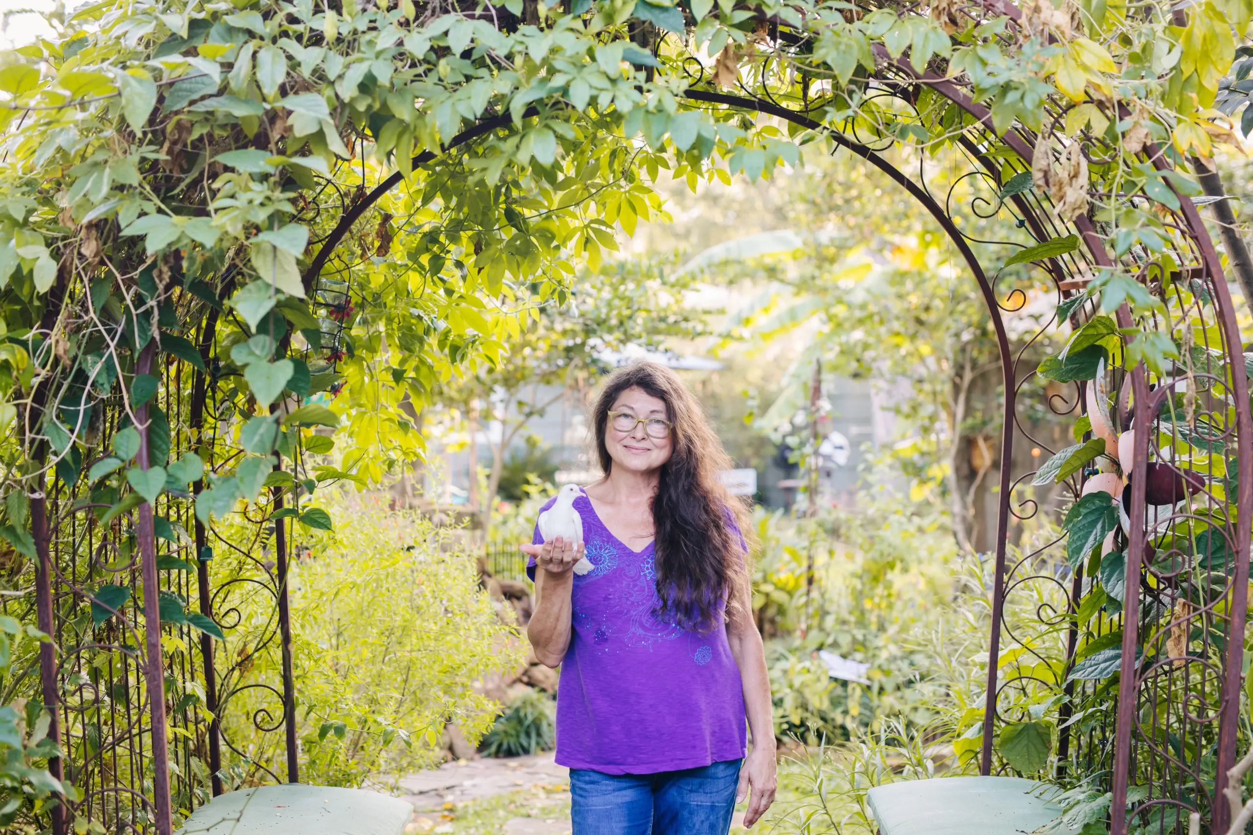Selia Qynn in her Secret Garden Home