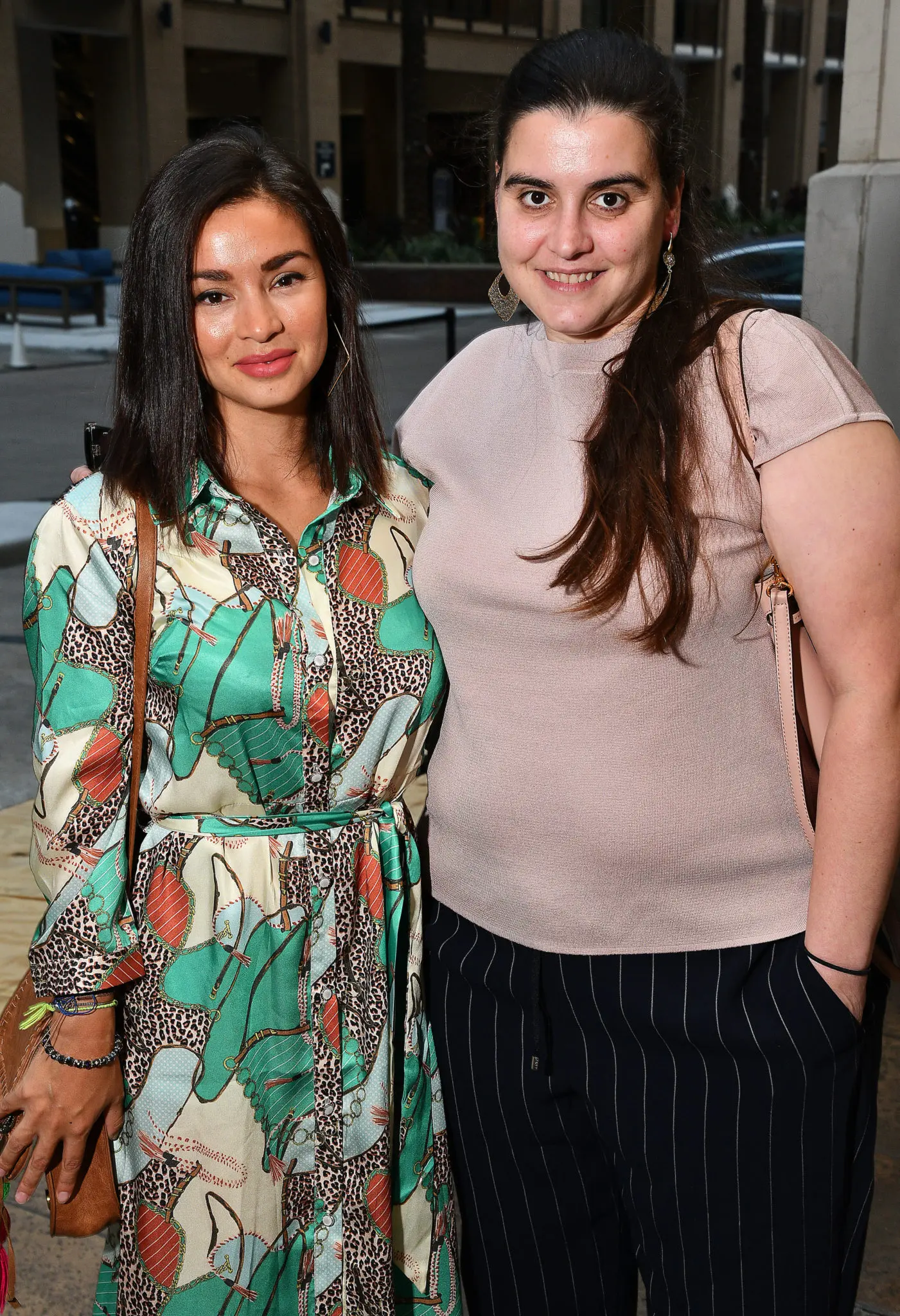 Tiffany Guillen and Mary Lambrakos at a party at the Shops at Arrive River Oaks  Wednesday Sept.25,2019.(Dave Rossman Photo)