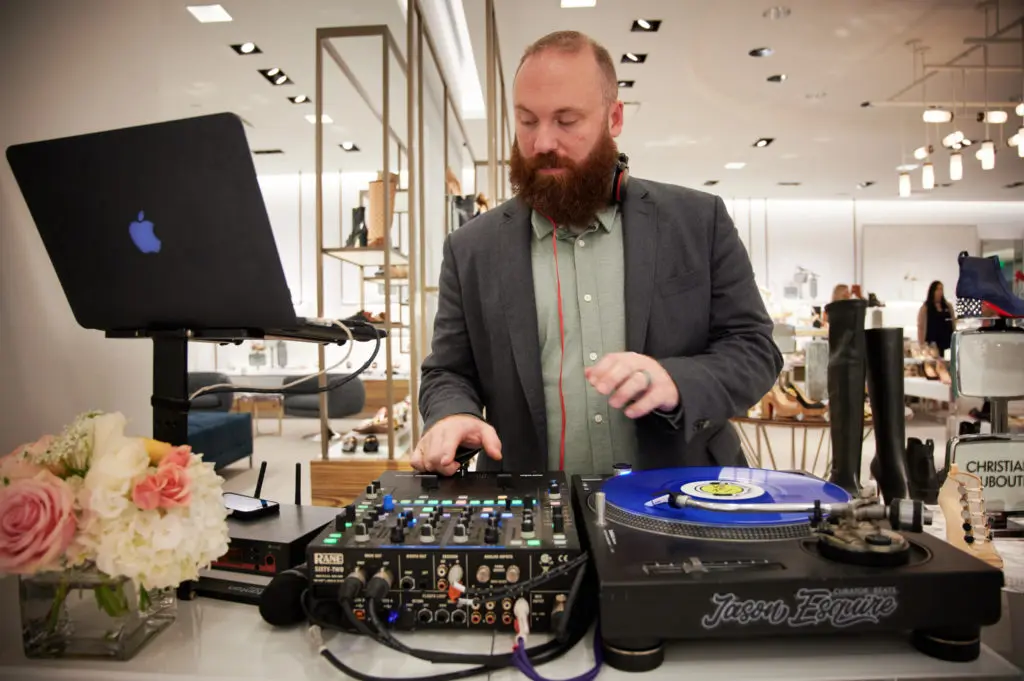 The DJ kept Fort Worth socials in a party frame of mind. (Photo by Jonathan Zizzo)