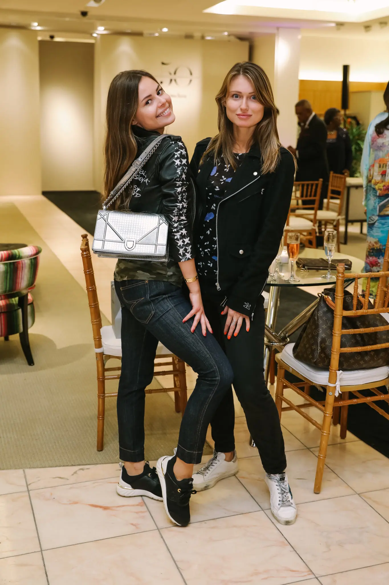 Stylistas take a break in shopping for the Best Dressed announcement party (Photo by Johnny Than)