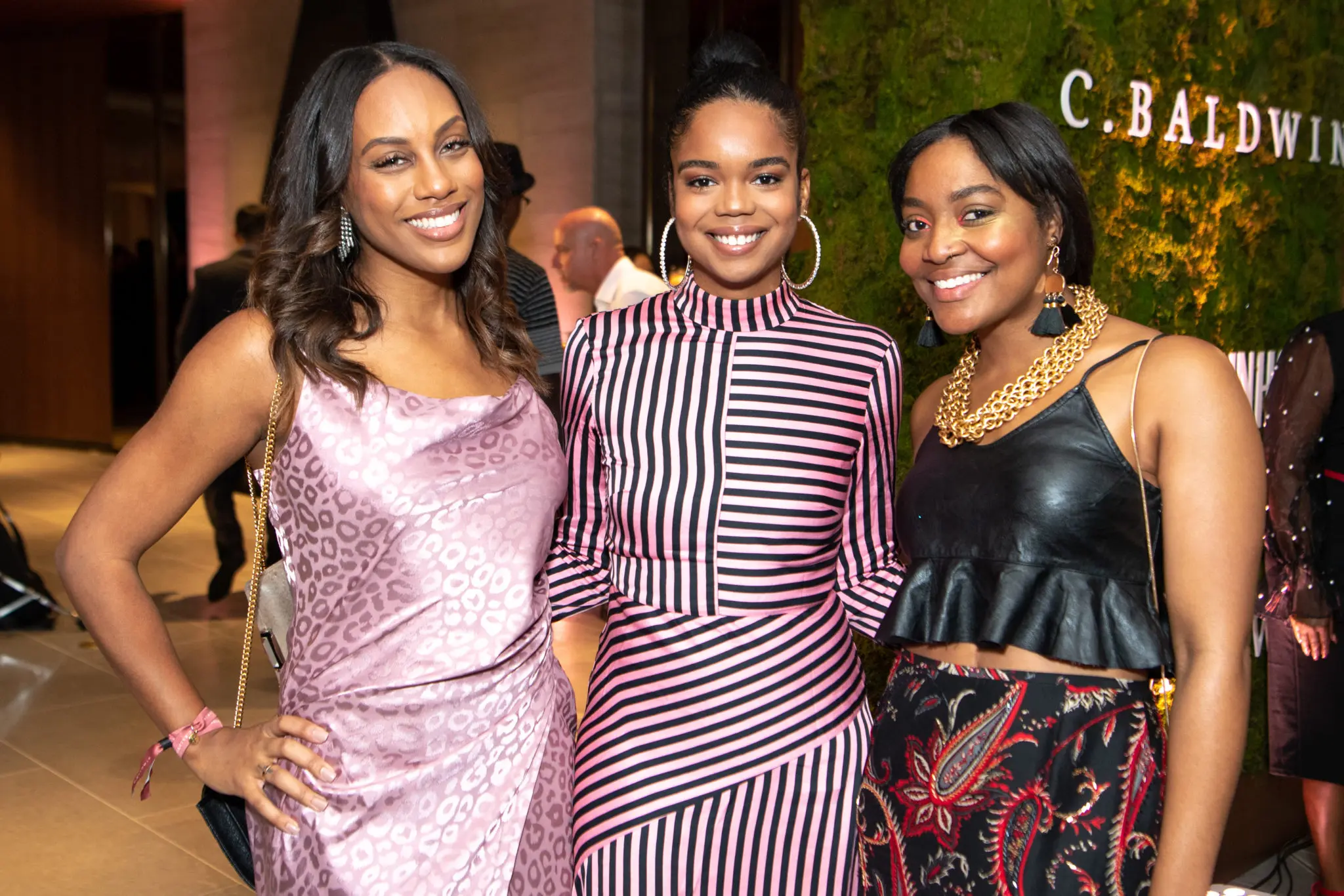 Kara Smith, Jailyn Marcel, Faren Kennedy at the C. Baldwin Hotel opening (Photo by Michelle Watson)